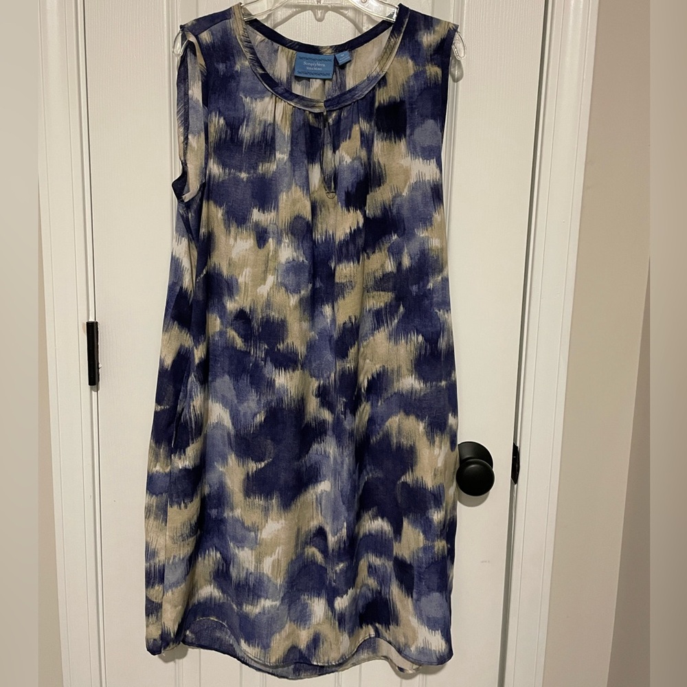 Simply Vera Sleeveless Midi Sundress (M)